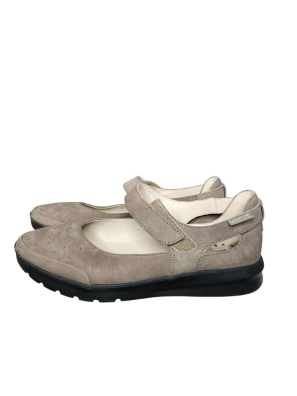 Mephisto Marsia Walnut Nubuck Suede Mary Jane Flats Women's US 8.5